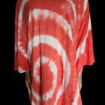 Blue harbour / female long big hand sleeve cotton shirt ,orange white & wine strips designed shirt, size 12