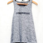 WORKOUT / Lady's sleeveless grey sports top, size M