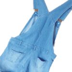 JOJO MAMAM / lady's pinafore jeans short 2 back pocket , Size 8