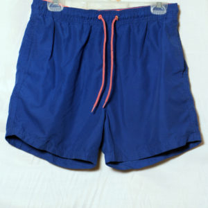 Cedarwood/ Men's plain blue short,1 back pocket, rope,Size M