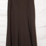 Goya / lady's long brown designer skirt, size 16