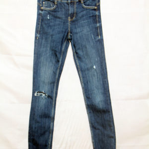 Zara / Lady' elastic cotton jeans with crazy design, size Eur 34