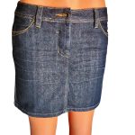 George / lady's short  jean skirt, dark navy blue, size 14 (UK)