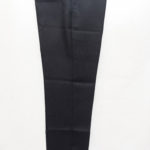 Black polyester trouser, single back & front pockets, zip up