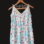 Newlook / Lady's flowery design jump top, size L