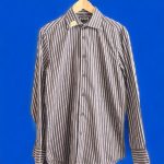 Next / Men's plain blue long sleeve  shirt ,size XL