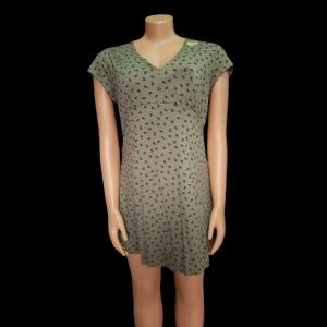 PAPAYA/ Lady's army green designed gown, size 12