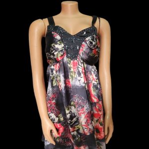 ECHOTEX / Lady's sink armless knee length gown, size 12