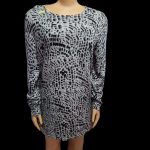 SUPERDRY/ lady's long sleeve snake designed gown, size 12