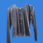 AVON/Ladies stretchy long-sleeve dark gray color, size 8