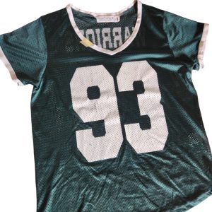 River island/ dark green with white designed check jersey, size XL