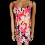 US polo / lady's  stripy short  armless gown, size XL