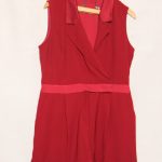 Redherring / Lady's red armless designed gown, size 10