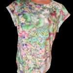 Morocco / Lady's short hand flower design top, size 10