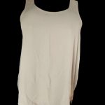 COLLECTIONS/Ladies armless light white color Top, size 12