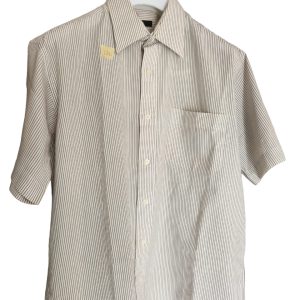 Cedarwoodstate / Men's colorful short sleeve check design with front pocket ,size L