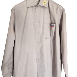 Dunlop golf / Men's grey long sleeve shirt, with front pocket, size UK XL